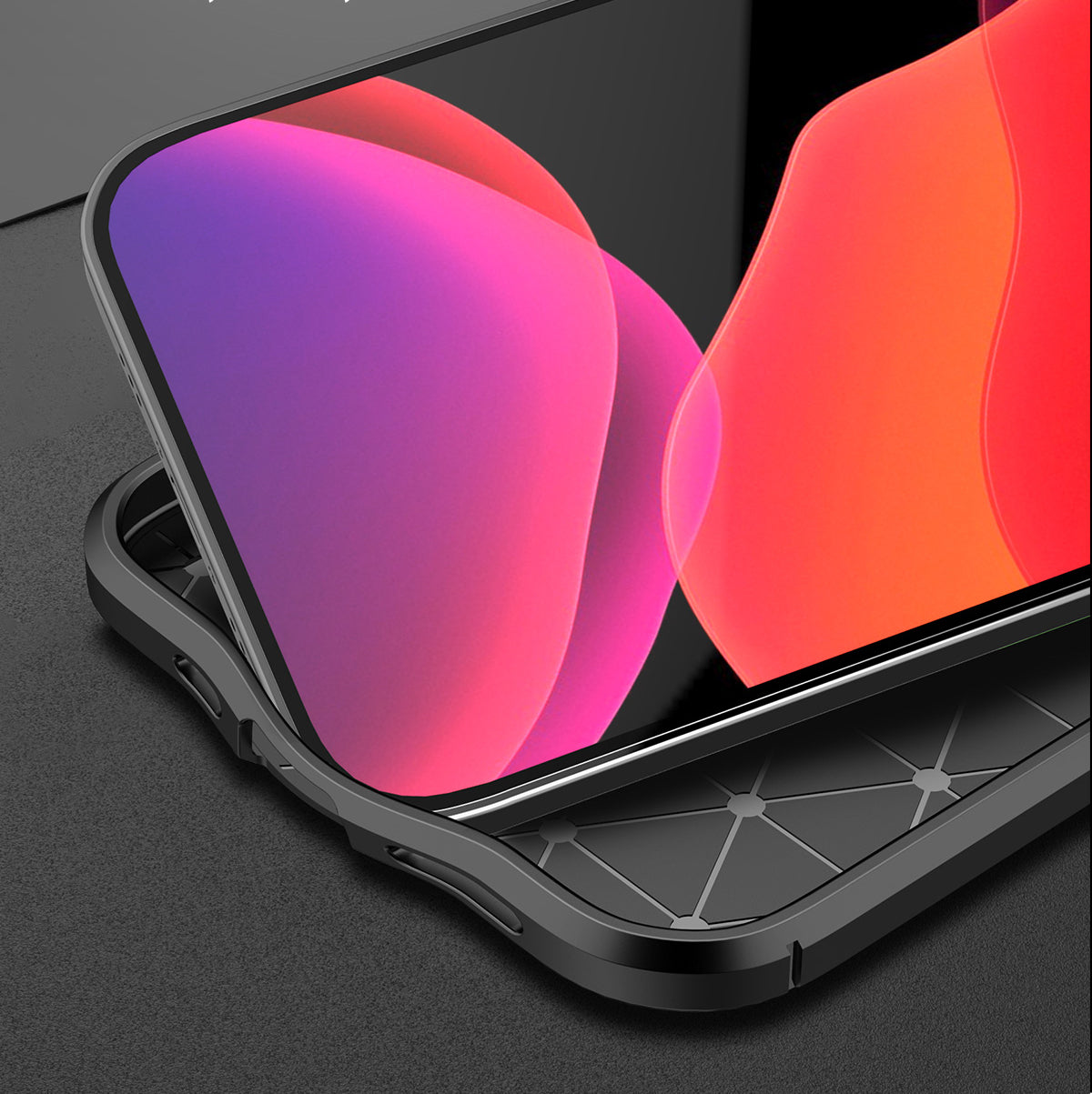 Litchi Texture TPU Protective Cover Phone Case for iPhone 12 Pro 12 - Black Litchi Texture TPU Protective Cover Phone Case for iPhone 12 Pro 12 - Black